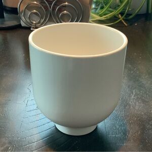 IKEA DROMSK Flower Pot White 4.5in